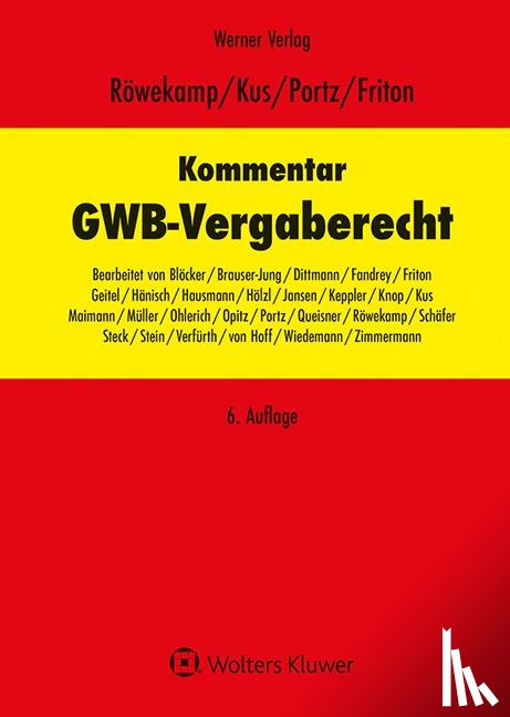  - Kommentar zum GWB-Vergaberecht