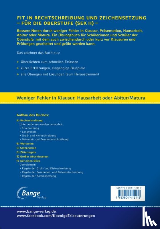 Schaefer, Suzanne - Fit in Rechtschreibung und Zeichensetzung für die Oberstufe (SEK II).