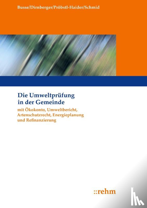 Busse, Jürgen - Die Umweltprüfung in der Gemeinde