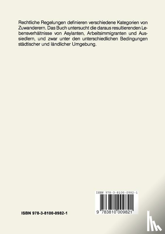Hubert (Darmstadt University of Technology Germany) Heinelt, Anne Lohmann - Immigranten Im Wohlfahrtsstaat