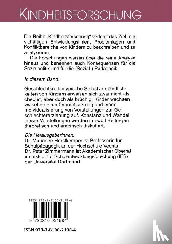 Marianne Horstkemper, Peter Zimmermann - Zwischen Dramatisierung Und Individualisierung