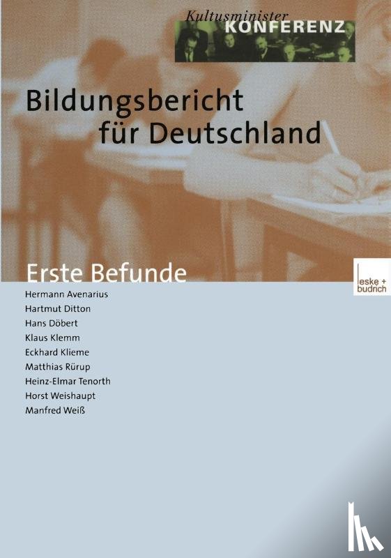 Hermann Avenarius, Hartmut Ditton, Hans Doebert, Klaus Klemm - Bildungsbericht Fur Deutschland
