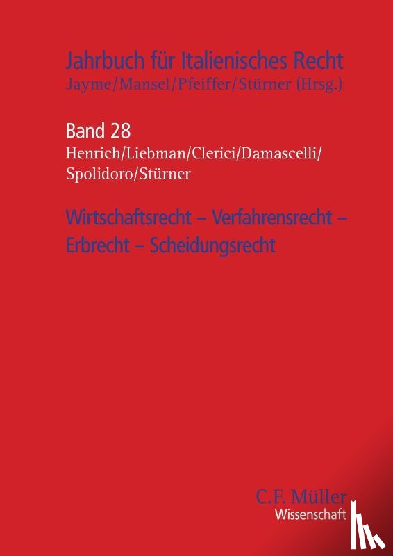 Clerici, Roberta, Damascelli, Domenico - Wirtschaftsrecht - Verfahrensrecht - Erbrecht - Scheidungsrecht