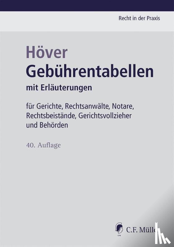  - Gebührentabellen