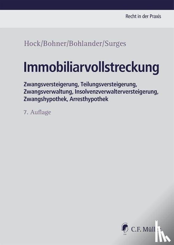 Hock, Rainer, Bohner, Daniela, Bohlander, Astrid, Surges, Martin - Immobiliarvollstreckung