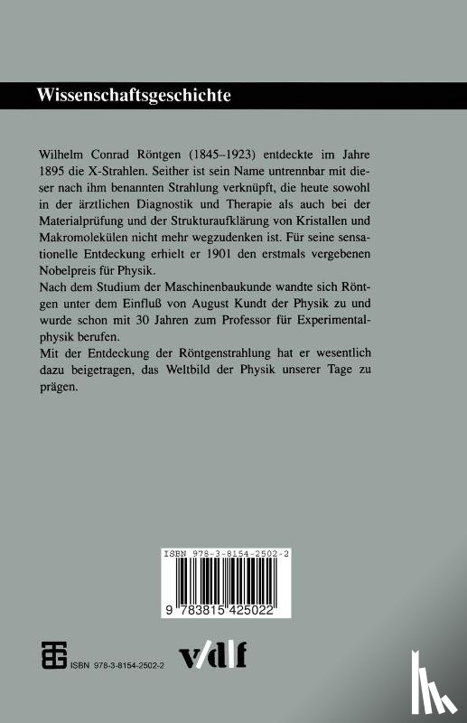 Beier, Walter - Wilhelm Conrad Röntgen