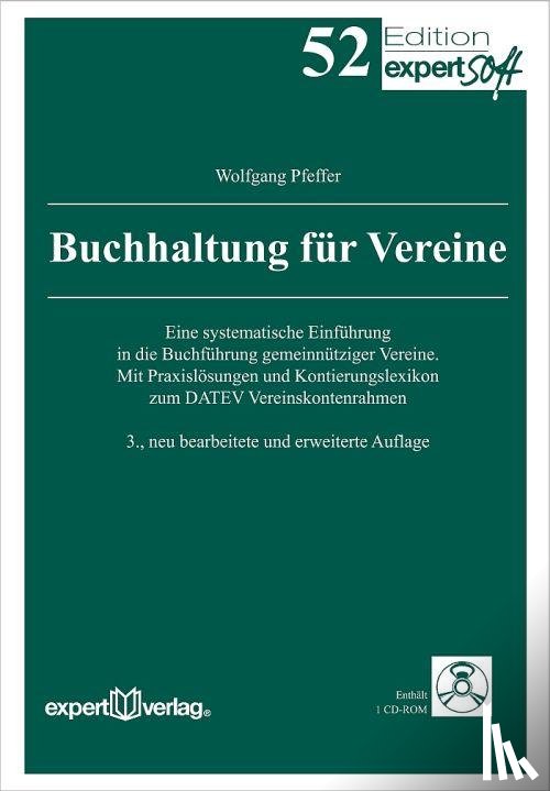 Pfeffer, Wolfgang - Buchhaltung für Vereine