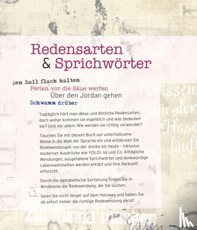 Pöppelmann, Christa - Redensarten & Sprichwörter