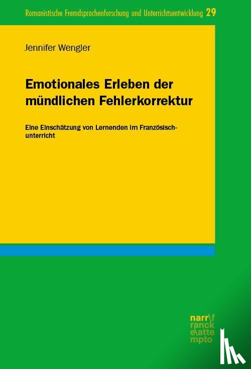 Wengler, Jennifer - Emotionales Erleben der mündlichen Fehlerkorrektur