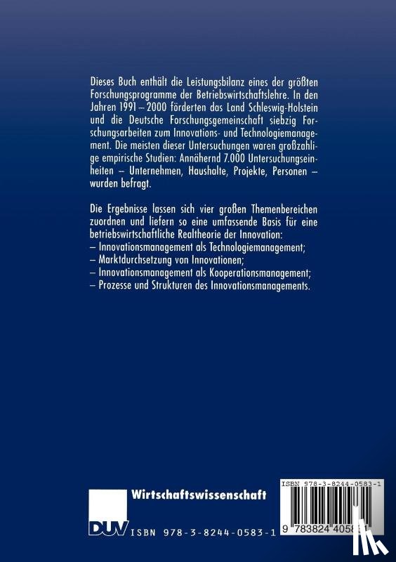 Sonke Albers, Klaus (University of Kiel, Germany) Brockhoff, Jurgen Hauschildt - Technologie- und Innovationsmanagement
