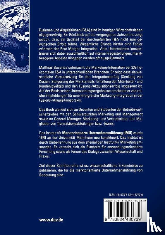 Matthias Bucerius - Marketing-Integration Nach Fusionen und Akquisitionen