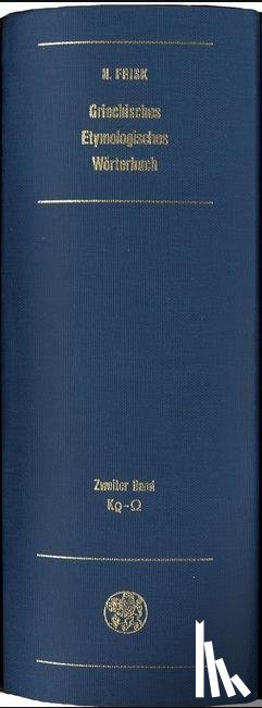 Frisk, Hjalmar - Griechisches Etymologisches Wörterbuch Band 2