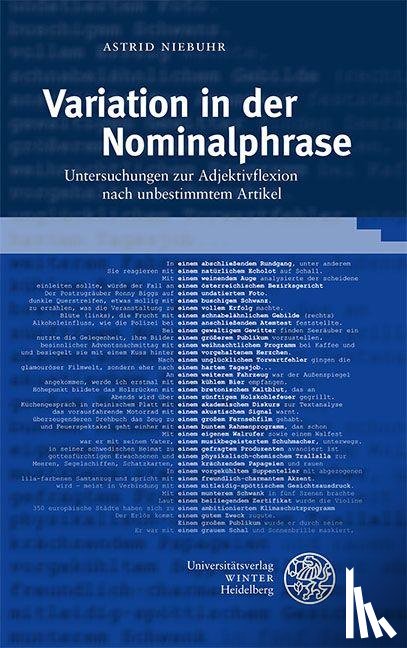 Niebuhr, Astrid - Variation in der Nominalphrase