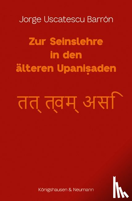 Uscatescu Barrón, Jorge - Zur Seinslehre in den älteren Upanisaden