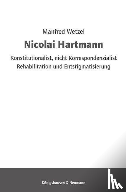 Wetzel, Manfred - Nicolai Hartmann