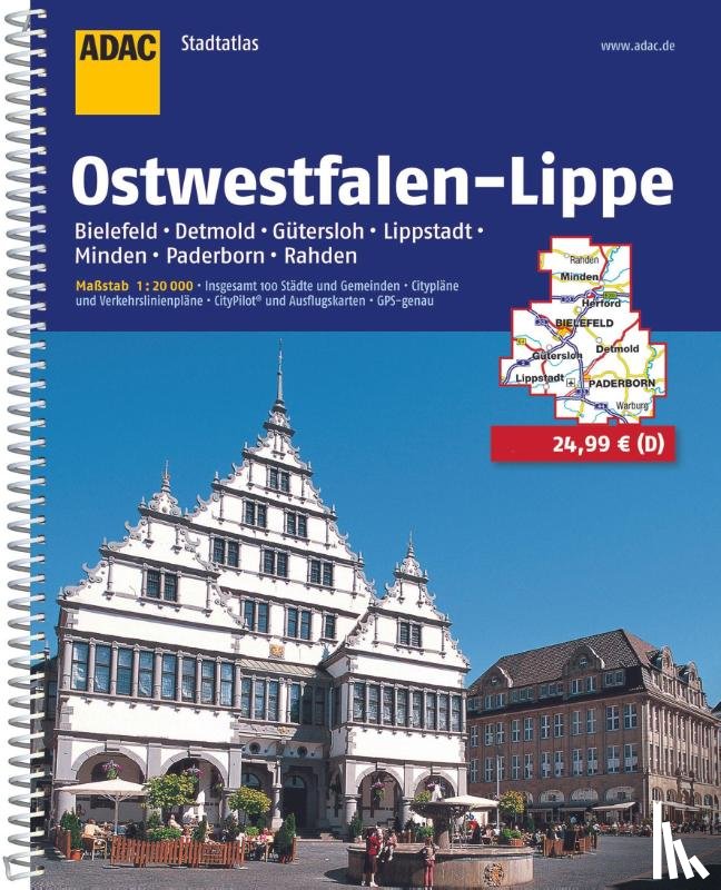  - ADAC Stadtatlas Ostwestfalen-Lippe 1:20 000 mit Bielefeld, Detmold, Gütersloh