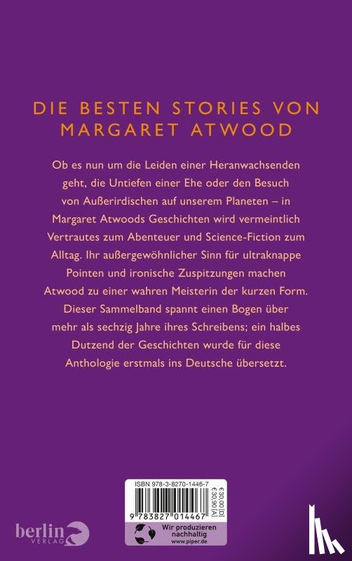 Atwood, Margaret - Die Kunst des Kochens und Auftragens