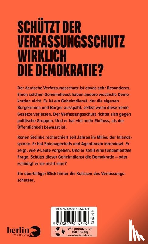 Steinke, Ronen - Verfassungsschutz