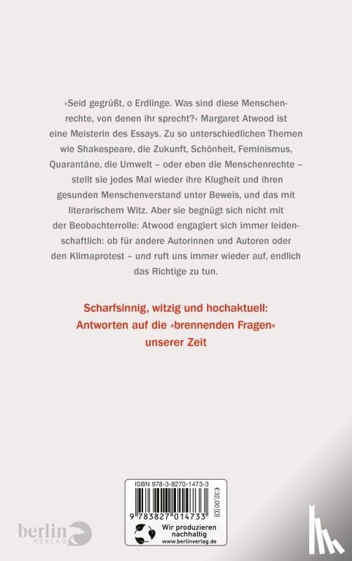 Atwood, Margaret - Brennende Fragen