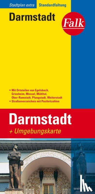  - Falk Stadtplan Extra Darmstadt 1:17 500