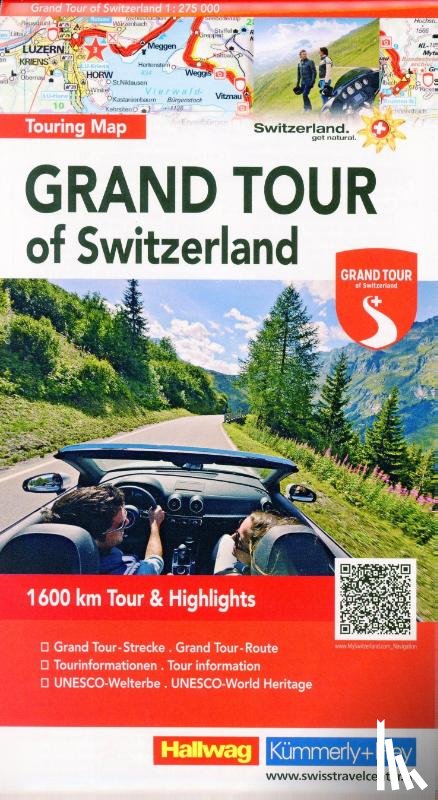  - Hallwag Strassenkarte Grand Tour of Switzerland 1:275.000