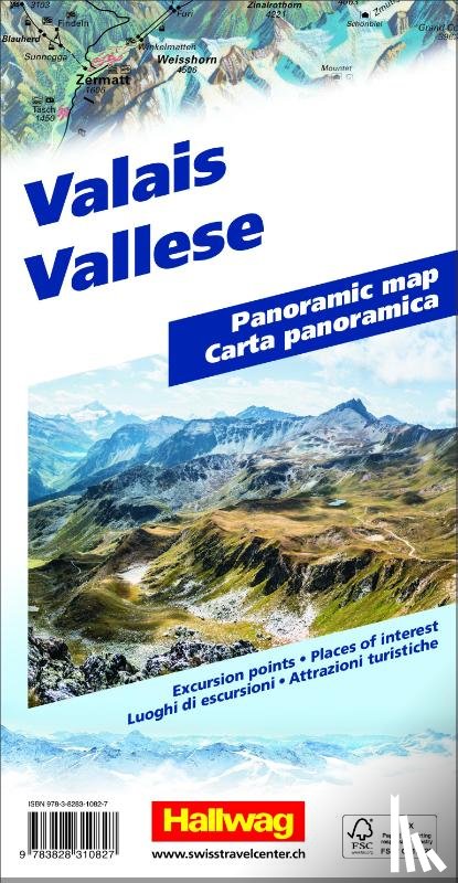 - Hallwag Panoramakarte Wallis Panoramakarte