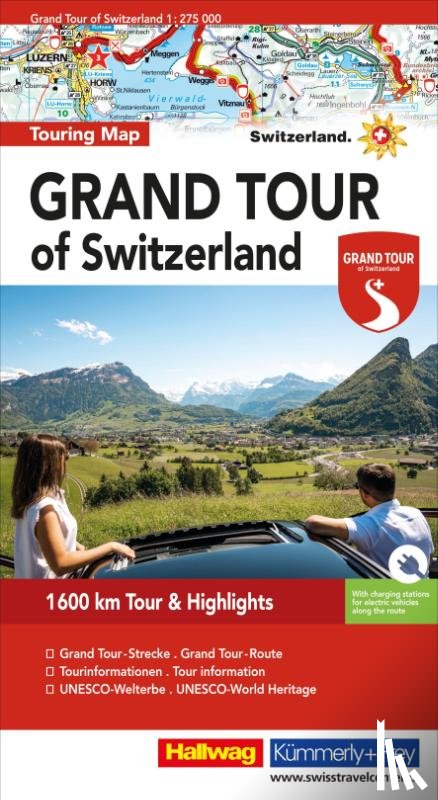 - Switzerland the Grand Tour Touring map