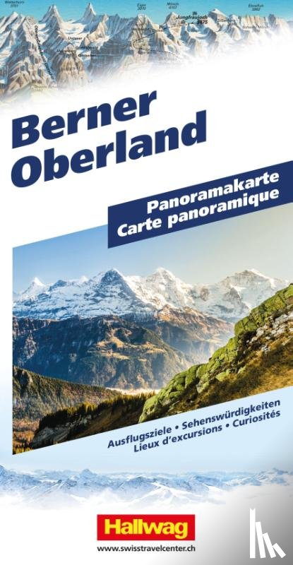  - Hallwag Panoramakarte Berner Oberland