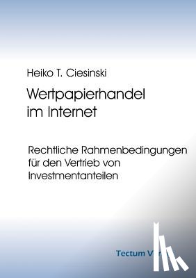 Ciesinski, Heiko T - Wertpapierhandel im Internet