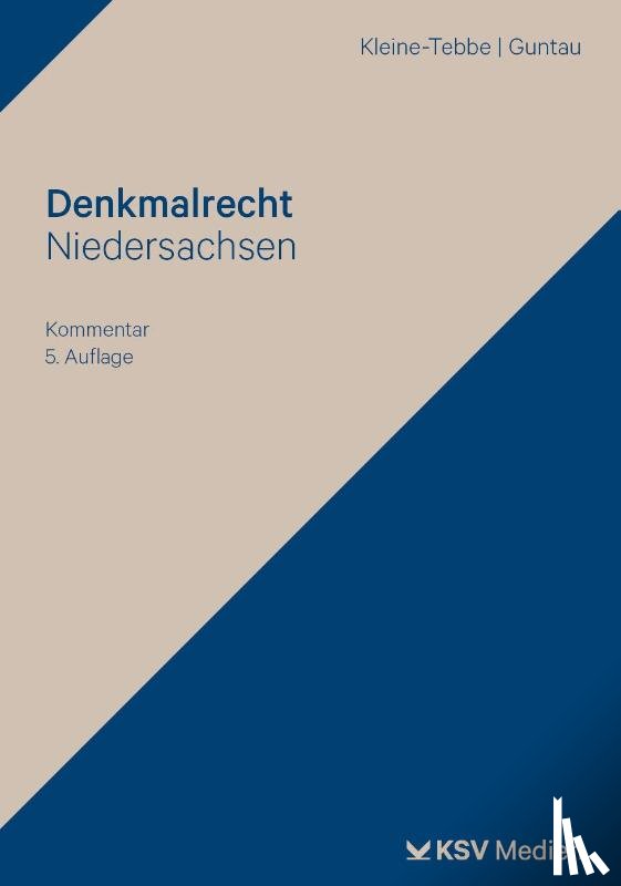 Kleine-Tebbe, Andreas, Guntau, Christian - Denkmalrecht Niedersachsen