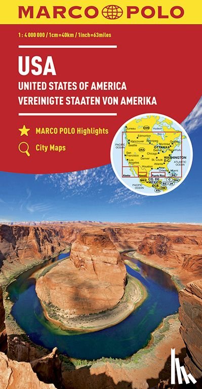  - Marco Polo Wegenkaart U.S.A. - Verenigde Staten