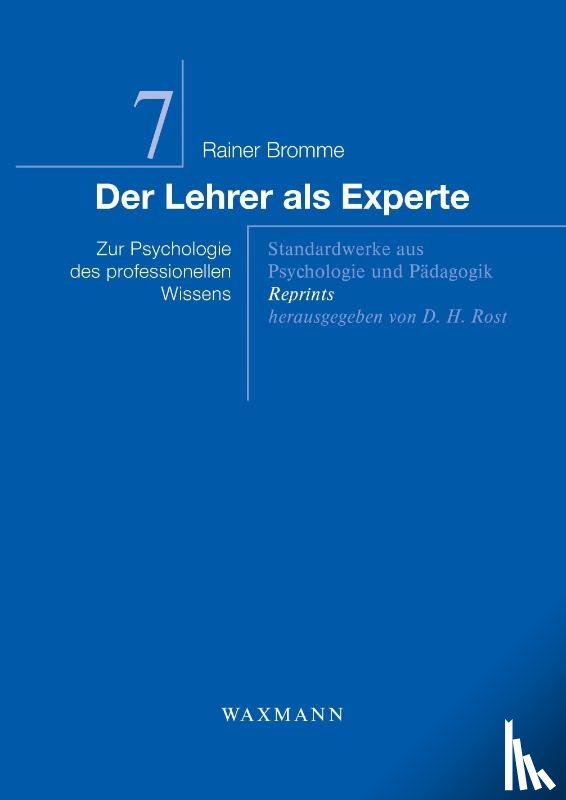 Bromme, Rainer (University of Muenster) - Der Lehrer als Experte