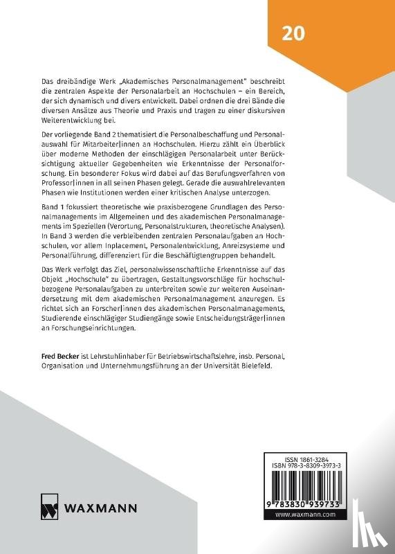 Becker, Fred G. - Akademisches Personalmanagement