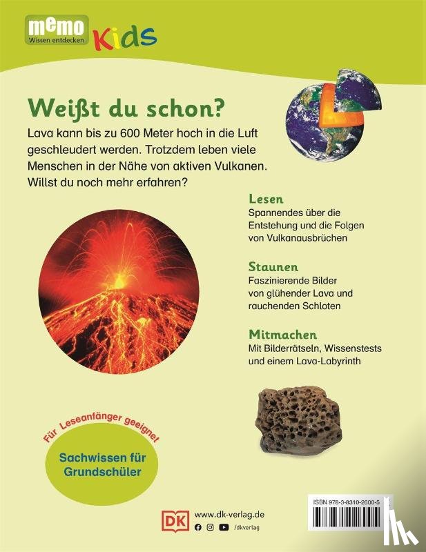  - memo Kids. Welt der Vulkane