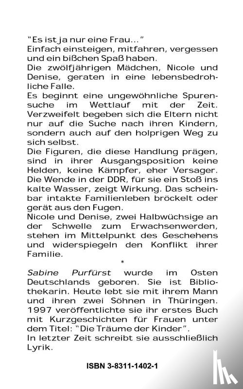Purfurst, Sabine - Die Entfuhrung der Kinder