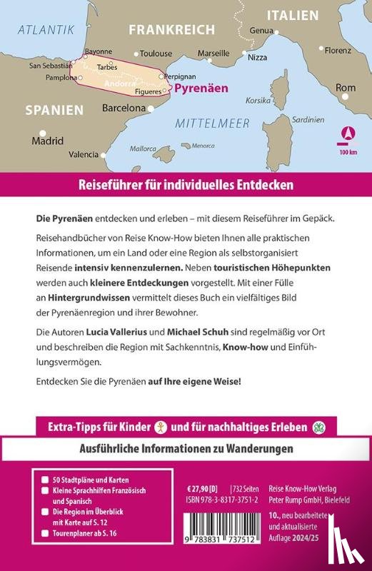 Schuh, Michael, Vallerius, Lucia - Reise Know-How Reiseführer Pyrenäen