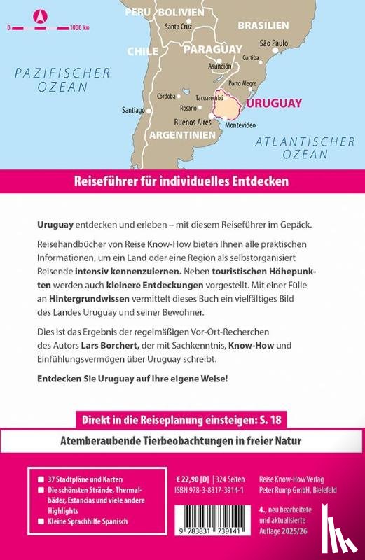 Borchert, Lars - Reise Know-How Reiseführer Uruguay