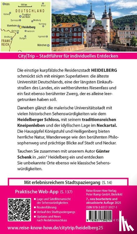 Schenk, Günter - Reise Know-How CityTrip Heidelberg