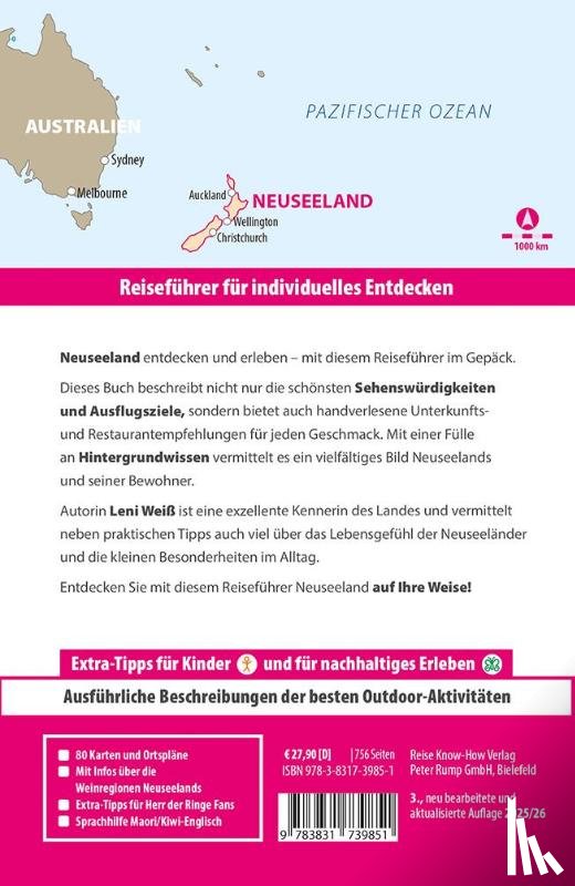 Weiß, Leni - Reise Know-How Reiseführer Neuseeland / Aotearoa