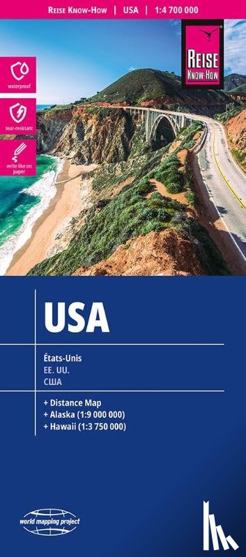 Reise Know-How Verlag Peter Rump, Reise Know-How Verlag - USA (1:4.700.000)