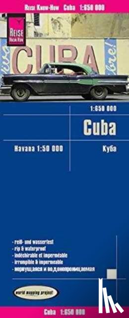  - Reise Know-How Landkarte Kuba / Cuba (1:650.000) mit Havanna (1:50.000)