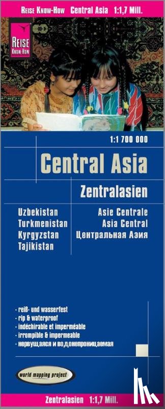  - Reise Know-How Landkarte Zentralasien / Central Asia (1:1.700.000) : Usbekistan, Kirgisistan, Turkmenistan und Tadschikistan