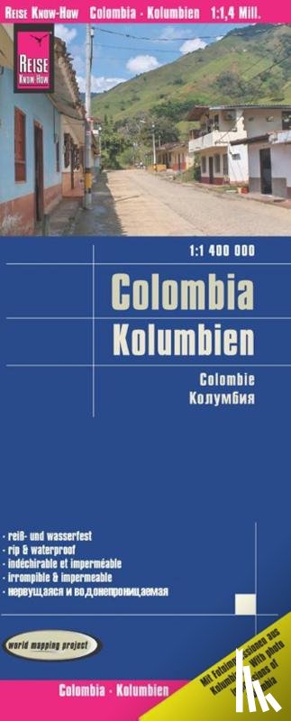  - Reise Know-How Landkarte Kolumbien / Colombia 1:1.400.000