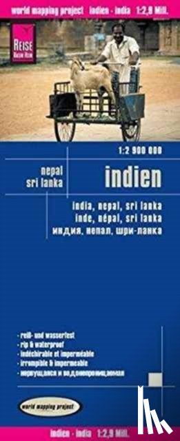 - India (1:2.900.000) with Nepal und Sri Lanka