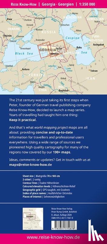  - Georgie Map including Tbilisi city map