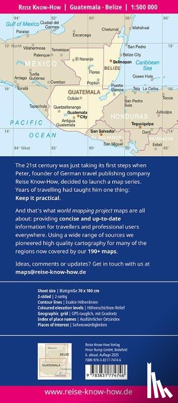  - Guatemala - Belize Map