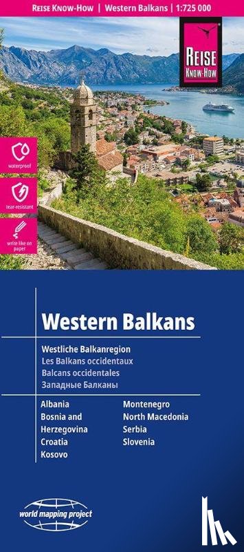 Reise Know How - Western Balkans (1:725.000) : Albania, Bosnia und Herzegovin