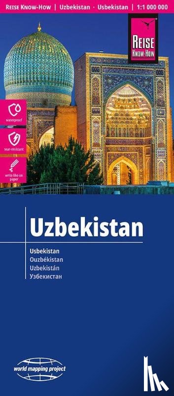  - Reise Know-How Landkarte Usbekistan / Uzbekistan (1:1.000.000)