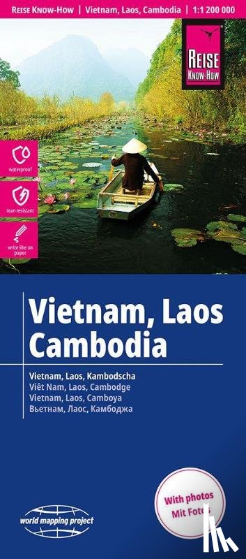  - Reise Know-How Landkarte Vietnam, Laos, Kambodscha | Vietnam, Laos, Cambodia (1:1.200.000)