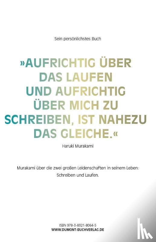 Murakami, Haruki - Wovon ich rede, wenn ich vom Laufen rede